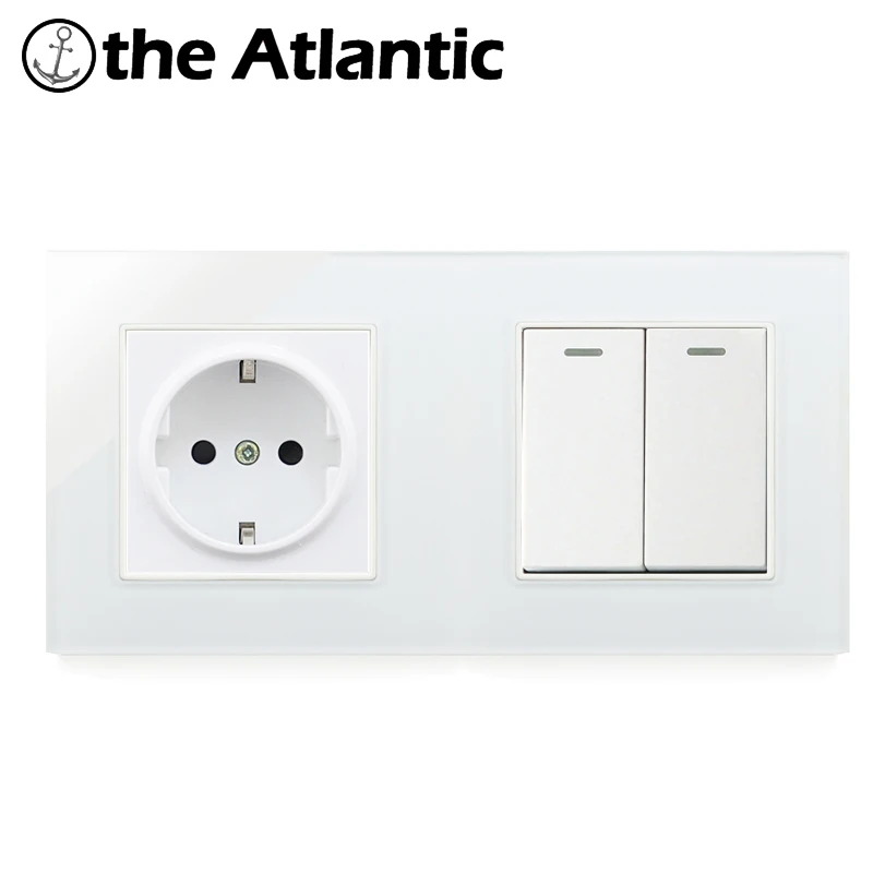 Atlectric 1 2 3 4 банда лампа кнопка выключателя света розетка стандарта ЕС