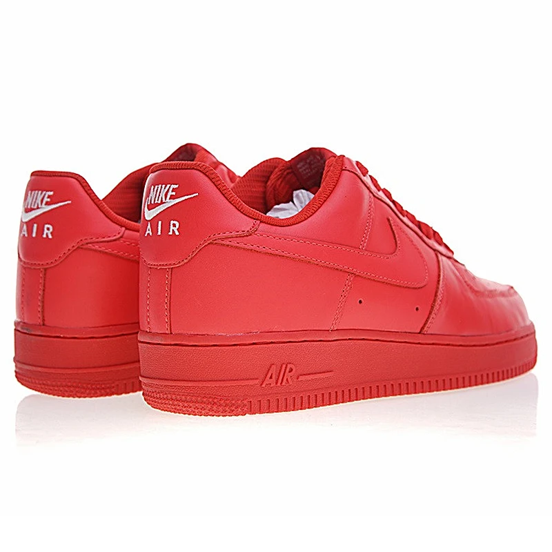 Женская обувь для скейтбординга NIKE AIR FORCE 1 AF1 красная легкая износостойкая