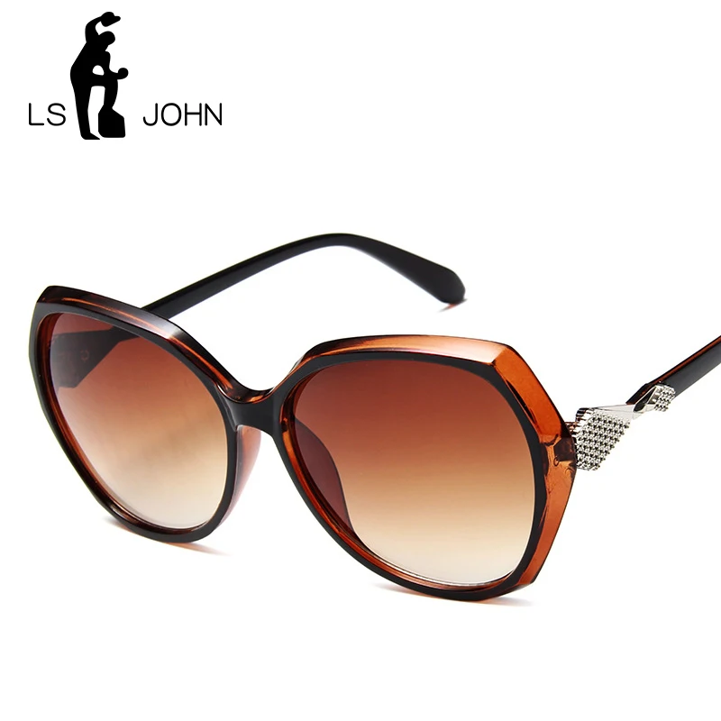 Очки солнцезащитные женские большие с градиентными линзами и бабочкой|Женские