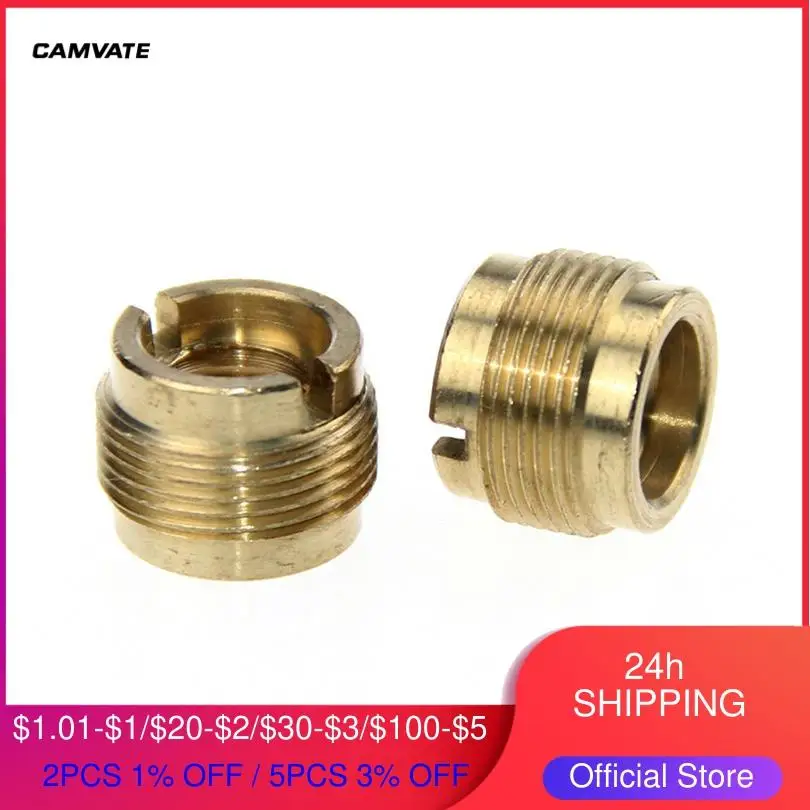 CAMVATE 2 шт. Стандартный Универсальный винтовой адаптер-коннектор с гнездом 3/8 на
