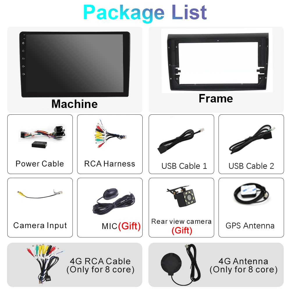 $120.80 8 Core Android 11 Car Radio GPS Multimedia Player 2 Din Navigation For Fiat Bravo 2007-2012 Autoradio Audio Video Carplay 4G DSP
