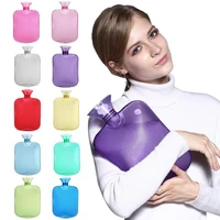 2l pvc winter leakproof transparent portable outdoor camping hot water bottle explosion proof heating office thicken hand warmer