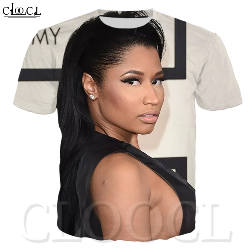 Сексуальная модная футболка Nicki Minaj с 3D принтом рэппер звезда певец хип-хоп