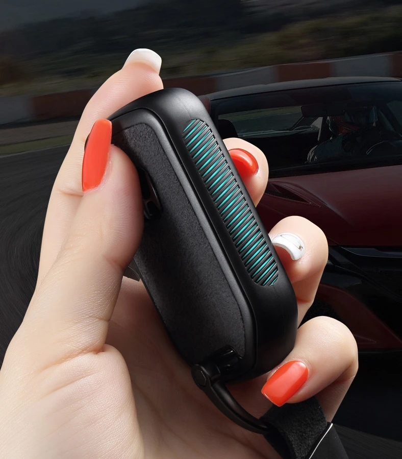 Автомобильный Футляр для ключей из натуральной кожи для Honda CRV HRV Accord Civic Odyssey Inspire JADE Pilot Smart Key аксессуары