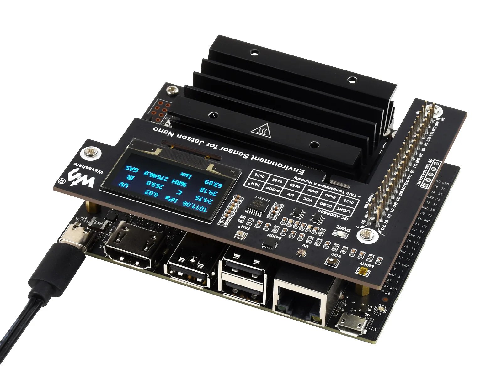 Environmental sensor expansion board I2C interface communication Special for Jetson Nano Environment Sensor | Компьютеры и офис