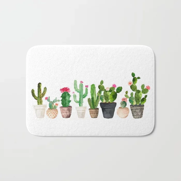 Новые забавные ковры тропический половик с изображением кактуса коврик для