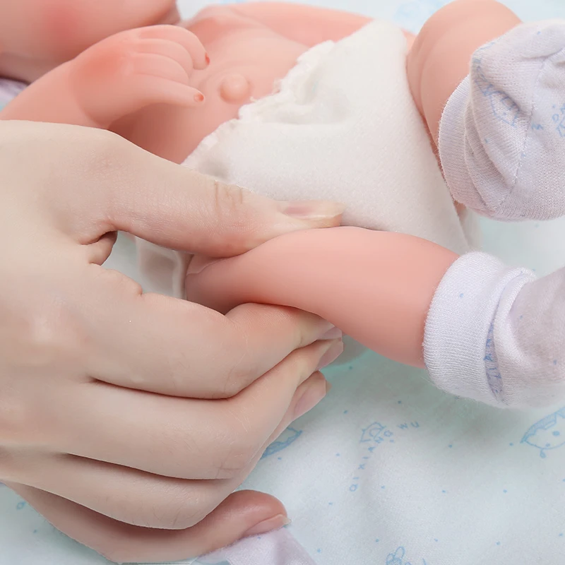 

Dolls Pink Dress Soft Full Body Silicone Reborn Doll Baby Toy 30CM Realistic Lifelike Dolls Toys For Children Gift Girls Boy Kid