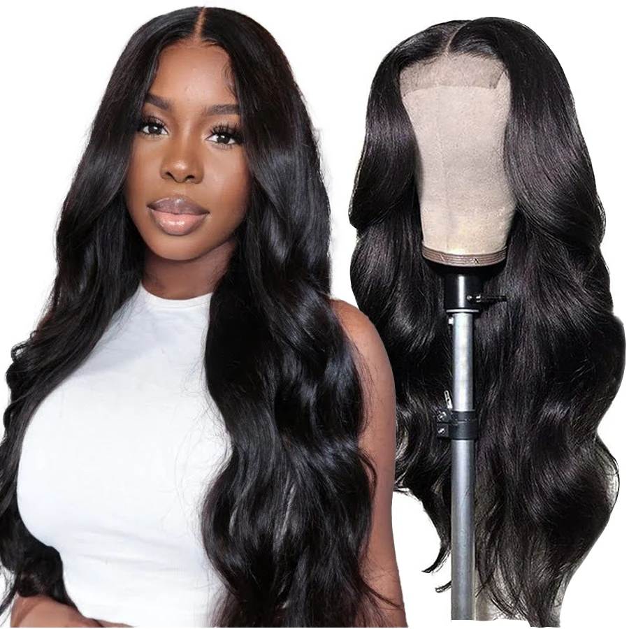 

4X4 Body Wave Closure Wig Brazilian Body Wave Lace Front Wig HD Transparent Lace Frontal Wigs Wavy Lace Front Human Hair Wigs