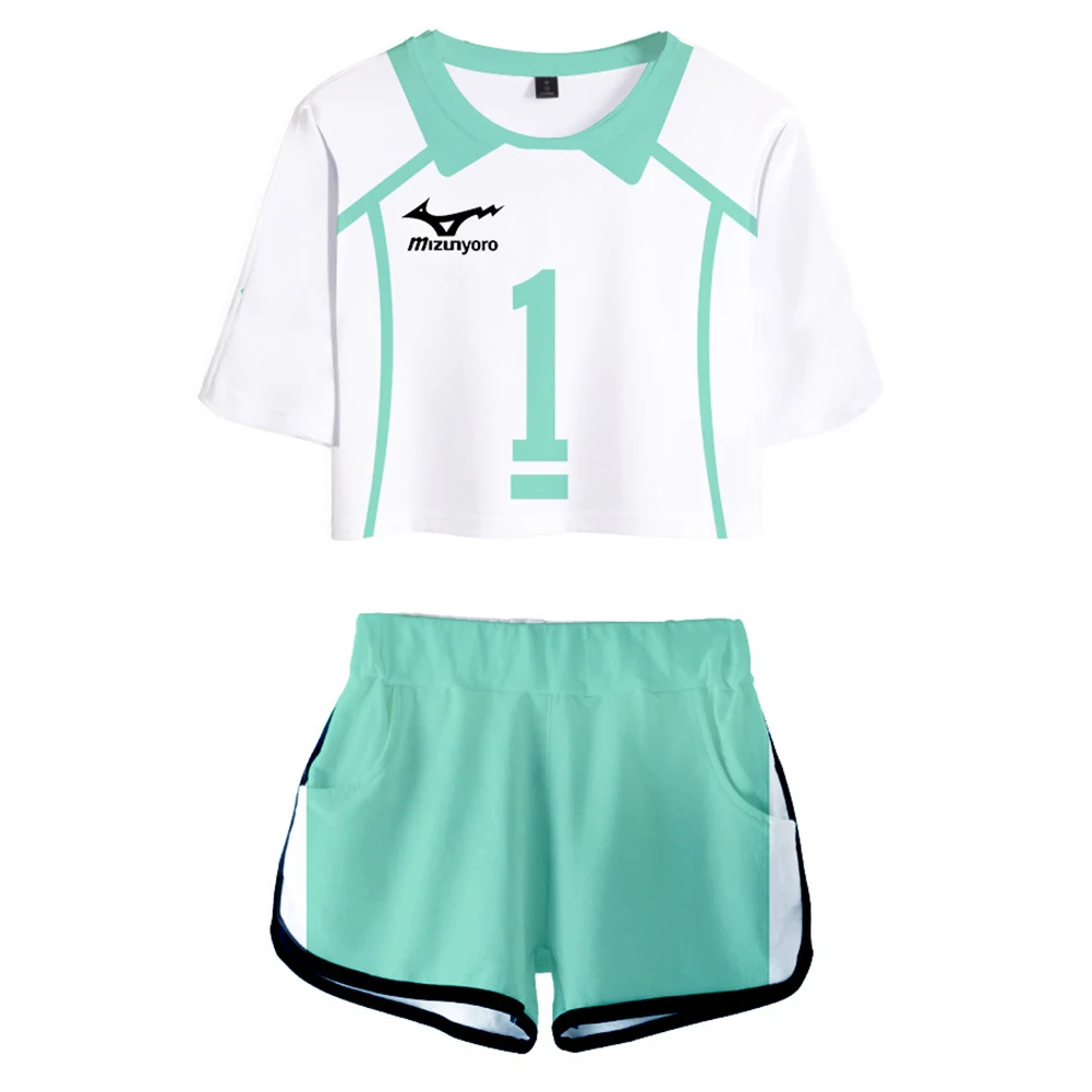

Haikyuu Aobajohsai школьная форма для косплея Oikawa Tooru Джерси Спортивная одежда топ шорты комплект для женщин