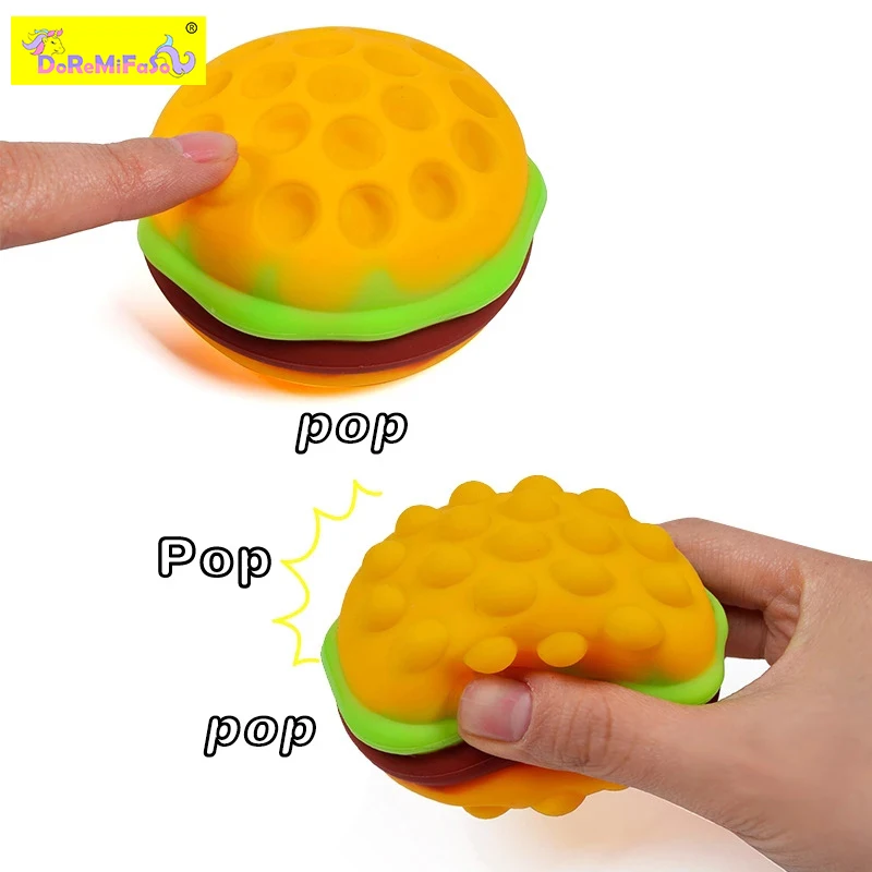 

Новинка, 3D Шарики Hamburge, антистрессовые игрушки-антистресс, милые игрушки-антистресс, популярные игрушки-антистресс для взрослых, для детей