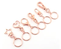 rose gold swivel clasp trigger clip snap hooks lobster claws purse hardware supply diy making key ring webbing backpack 6pcs