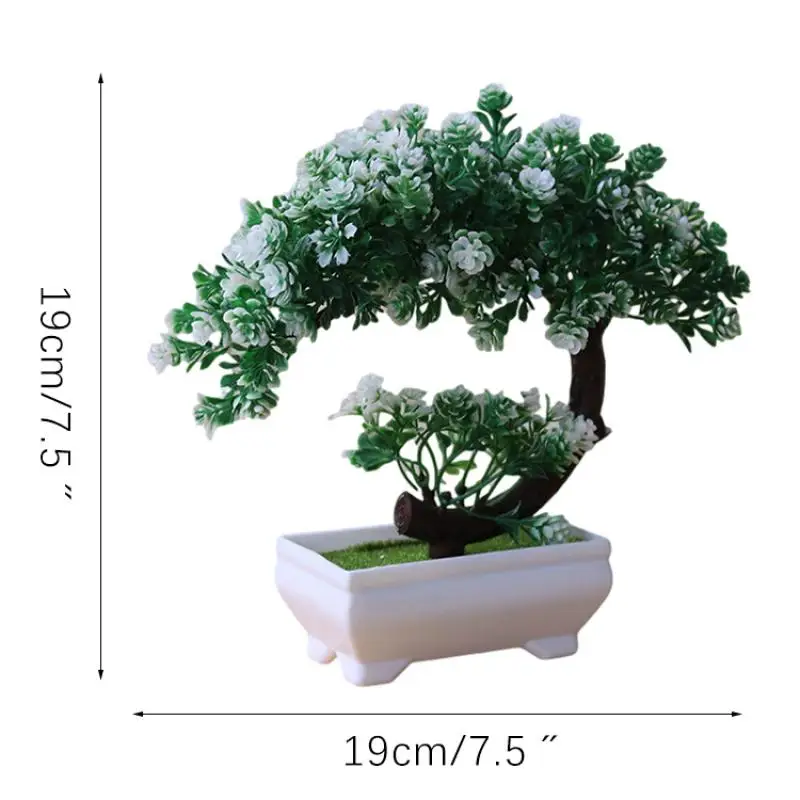 

Artificial Plants Bonsai Small Tree Pot Plants Fake Flowers Potted Ornaments For Home Decoration Hotel Garden Decor Desktop