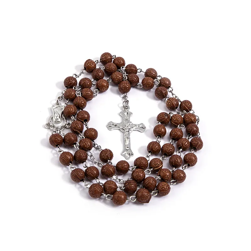 Классическое пластиковое ожерелье из жемчуга с кристаллами 8 мм Молитвенное