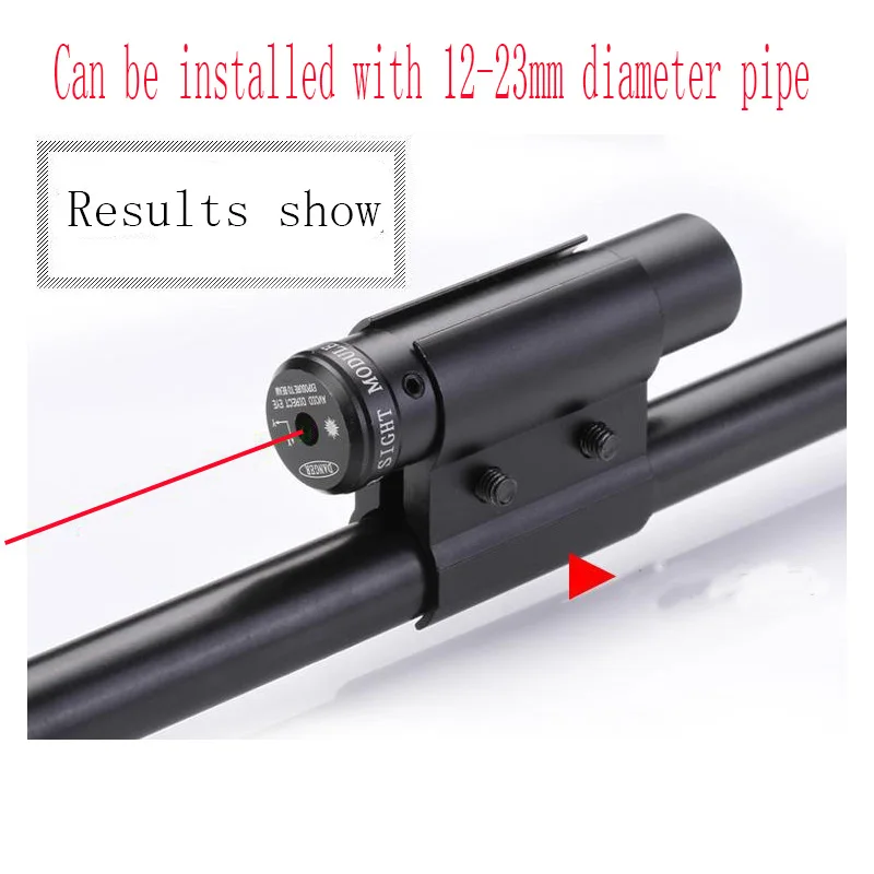 Pipe mounted Открытый охотничий металлический инфракрасный лазерный прицел точный анти-сейсмический Дальний Красный точечный прицел для съемки - Цвет: Pipe mounted