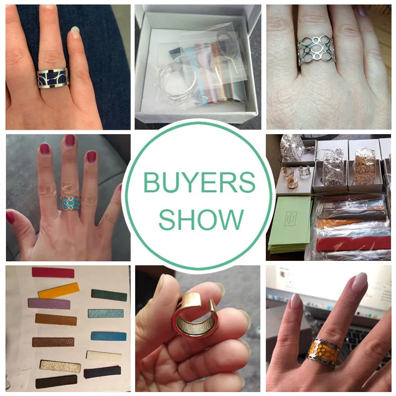 Простые Кольца Crem из нержавеющей стали свободный размер двухрядные кольца