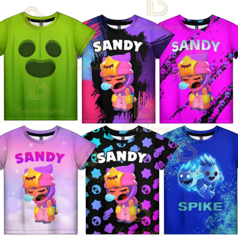 

New 3D Printing 2021 Summer Shooting Game Stars T Shir Kids Cartoon Boys/girls Sleeve T-shirt Clothes Casual Fashion Tops