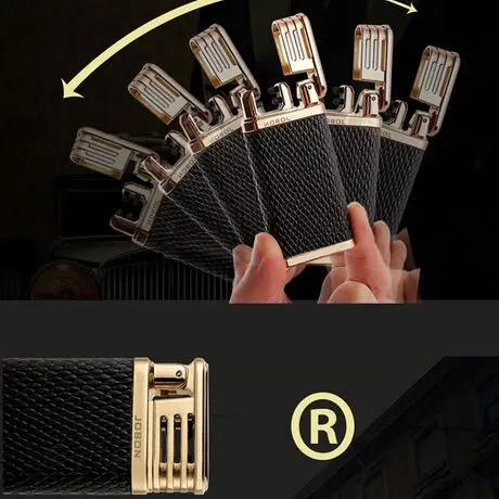 Креативный новый кожаный индукционный двойной дуговой USB зарядка зажигалка