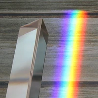 multiple sizes triangular prism k9 optical prisms glass physics teaching refracted light spectrum rainbow students supplies