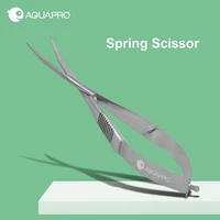 aquarium stainless steel spring scissors 15cm ada style water grass landscaping fish plant tank cleaning tool moss remove