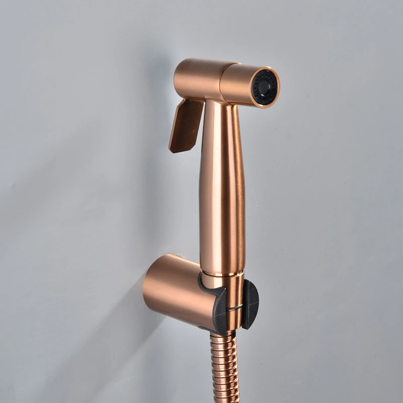

Handheld Bidet Spray Shower Set Toilet Sprayer Douche kit Bidet Faucet,Brushed Nickel,Rose gold Brushed gol 304 Stainless Steel