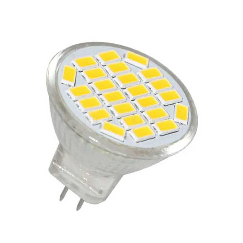 MR11 GU4 Светодиодные лампы AC DC12V-24V 5730 SMD Светодиодная лампа 4 Вт 5 7 Галогенная с