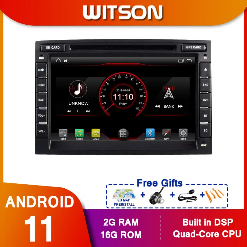 Автомобильный мультимедийный плеер WITSON стерео GPS DVD радио навигация Android экран 11