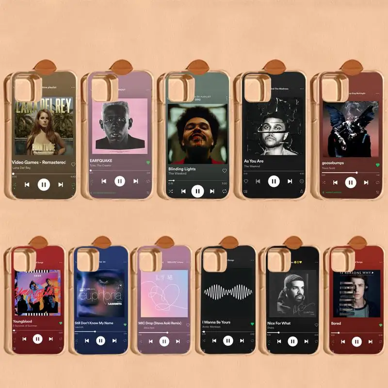 

Aesthetics songs lyrics Aesthetic Phone Case for iPhone 8 7 6S Plus X 5S SE 2020 XR 11 12 mini pro XS MAX