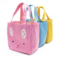 14pcslot cute cartoon waterproof oxford cloth insulated bento bag portable student iunch bag waterpfood portable picnic bag
