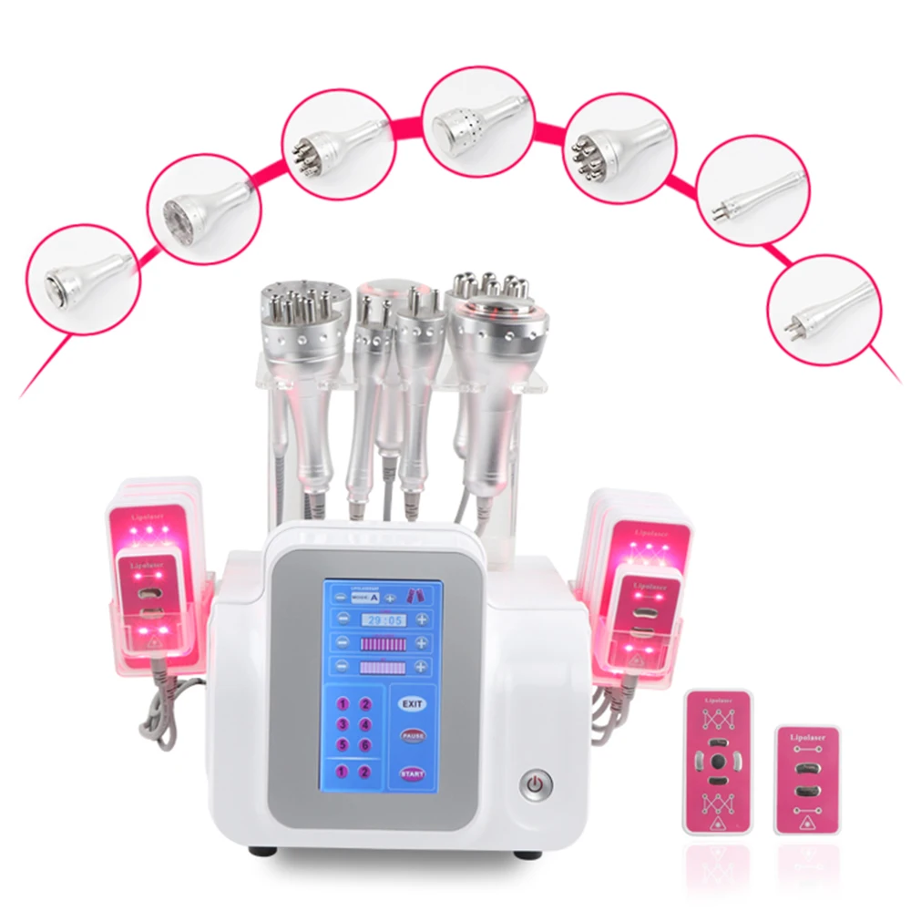 8 в 1 кавитационный радиочастотный аппарат для похудения lipo laser body anti оборудование