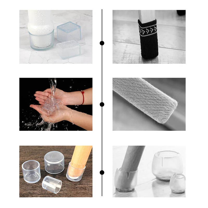 Улучшенные колпачки для ножек стула резиновые защитные накладки мебельные Чехлы