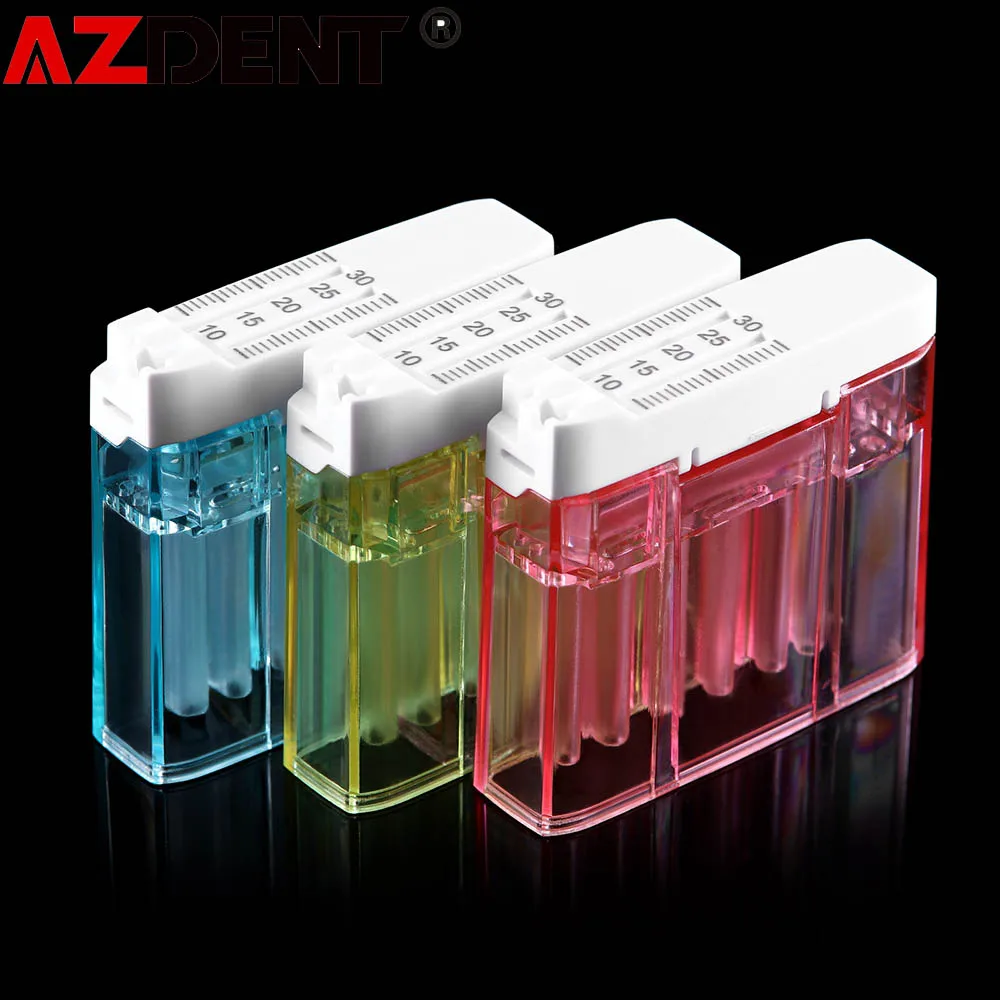 Только 1 коробка Azdent Dental Endo File стерилизационная линейка корневая держатель