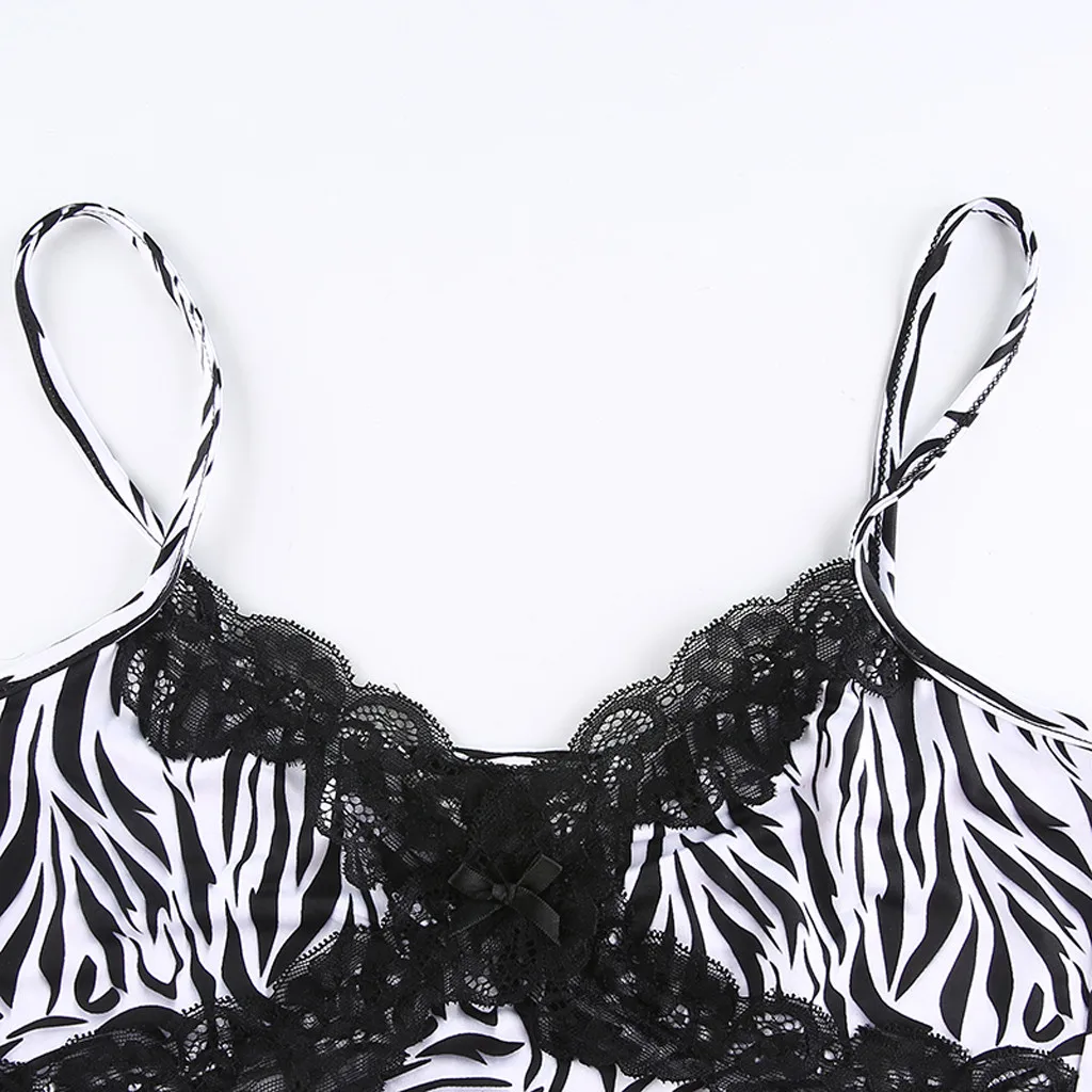 Y2K Топ и черного цветов в стиле пэчворк верхний край декорирован кружевом