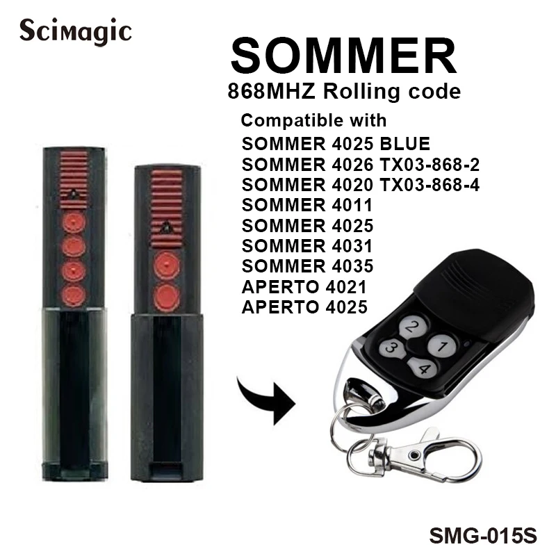 SOMMER 4020 868 дистанционного Управление 12/24V AC DC 2 канальный приемник пульт управления