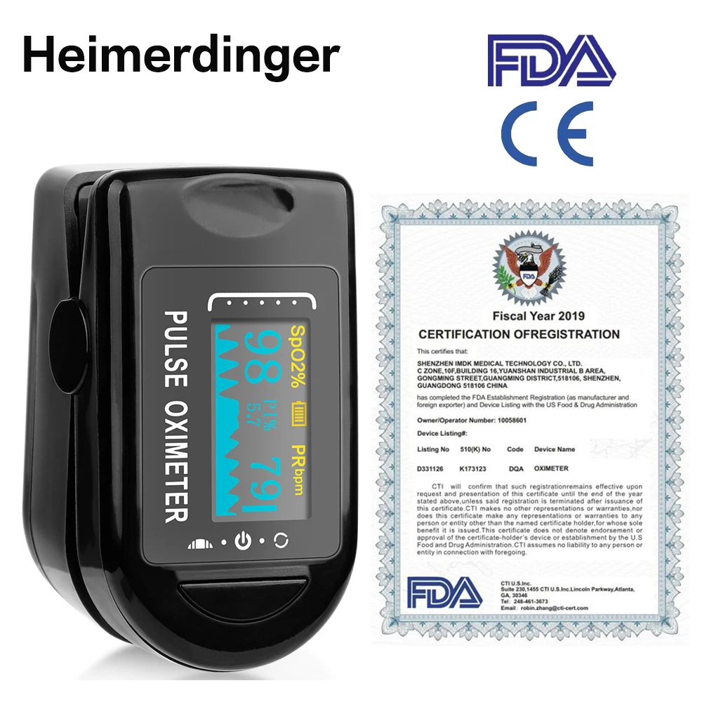 Finger Oximeter Household Health Monitors Fingertip Pulse Oximeter Heart Rate Monitor Blood Pressure Oximetry Blood Oximeter