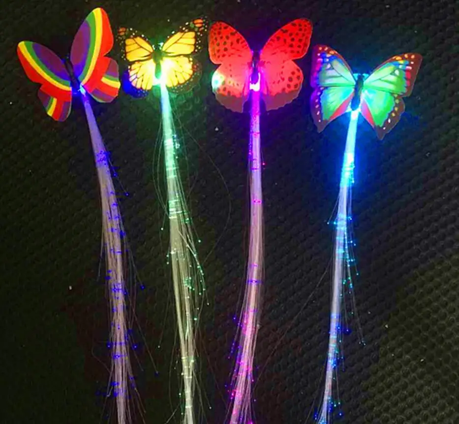 NEW 5 pc LED flashing for hair braid glowing Fluorescent Hairpin ornament girls toys New Year's | Игрушки и хобби