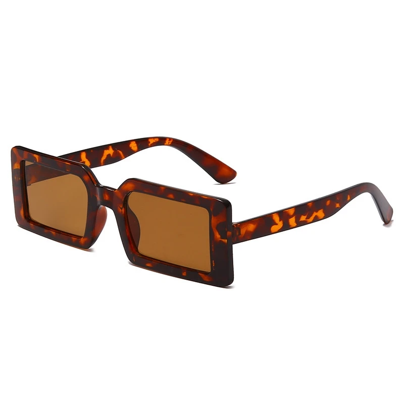 

2021 new fashion sunglasses men's and women's square small frame Silver Green personalized Street glasses