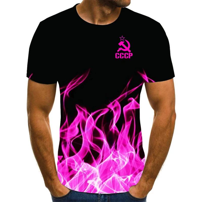 2022 hot sale cccp brand mens 3d t shirt unisex hip hop fashion casual short sleeve men women harajuku streetwear tops free global shipping