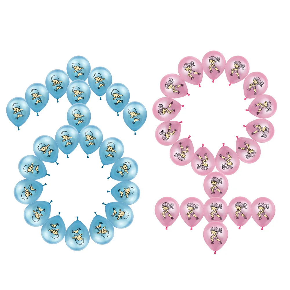 

Amawill Baby Shower Decorations 12inch Boy Girl Motion Printed Latex Confetti Balloon Kids Birthday Gender Reveal Decorations 7D