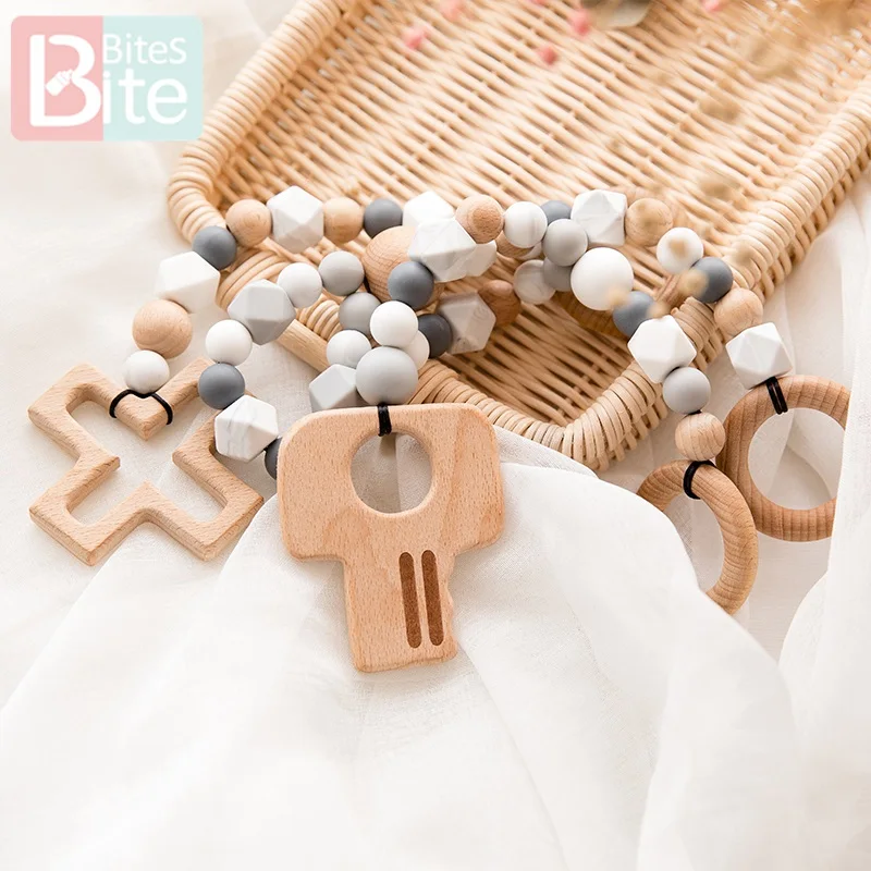 Деревянные игрушки для укусов детские игр в тренажерном зале погремушки музыка