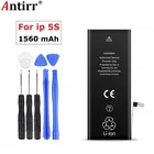 Для iphone 5s Аккумулятор 100% новый 1560 мАч Сменный аккумулятор для iphone 5S с комплектом инструментов для ремонта