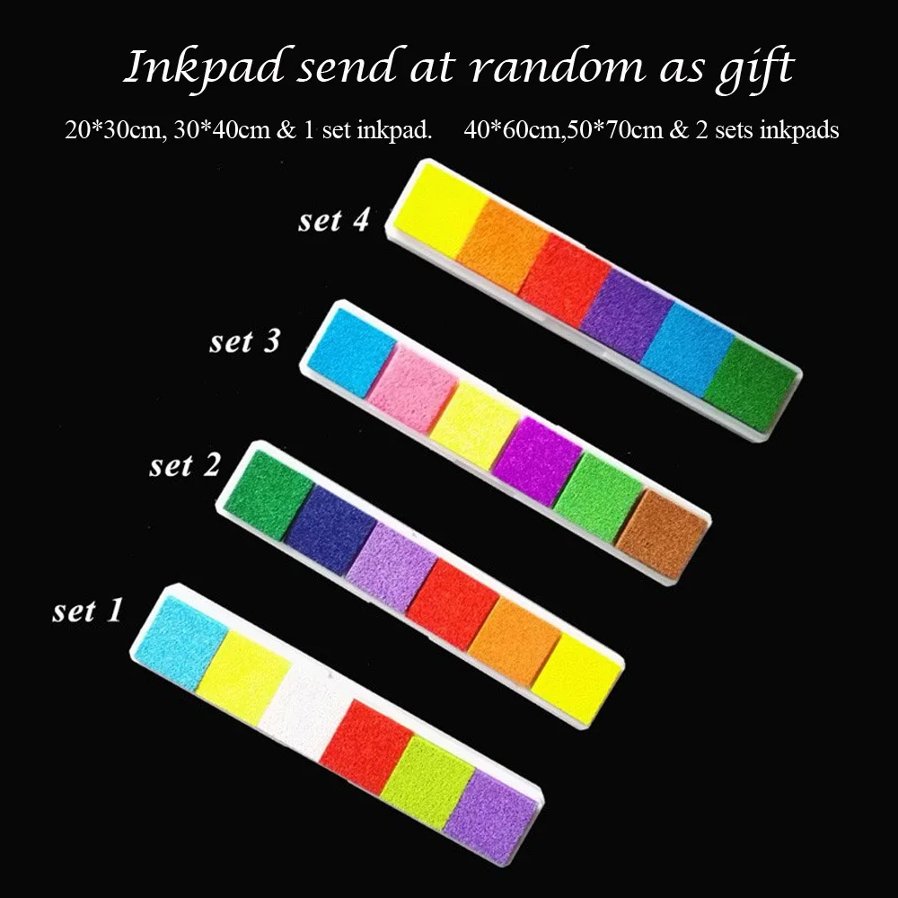 

DIY Interesting Wedding Tree Canvas Painting Party Decoration Fingerprint Signature Guest Book Anniversary Gift Printed Painting