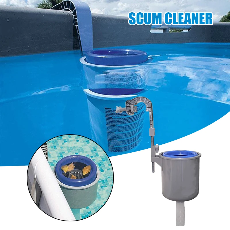 

Swimming Pool Skimmer Wall-Mounted Surface Separator Floater Pool Debris Cleaner Accessories Ground Automatic Pool Skimmer
