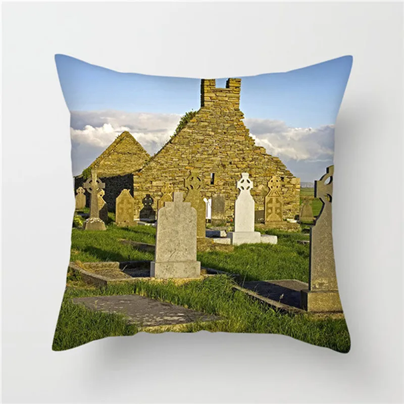 Fuwatacchi Пляжная европейская усадьба подушка натуральный пейзаж наволочка для