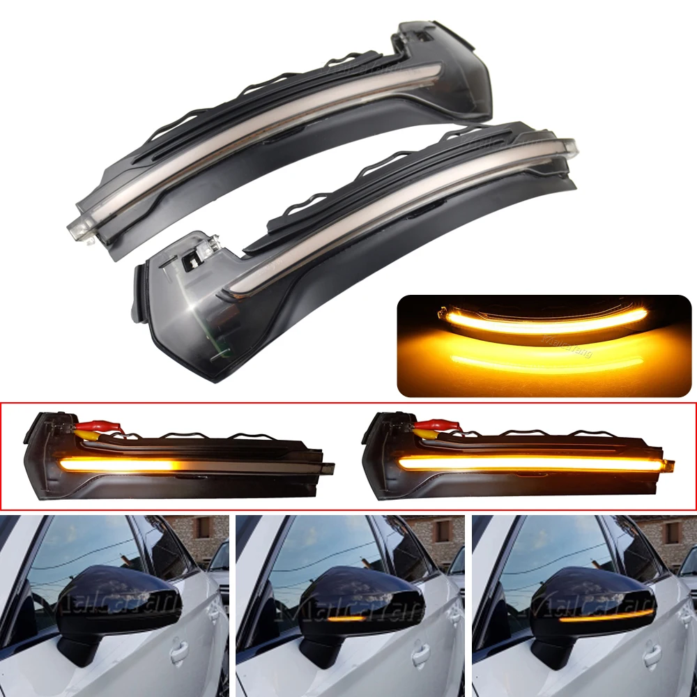 

For Audi A3 8V 2013 2014 2015 2016 2017 2018 2019 2020 Dynamic blinker Side Mirror light LEDTurn Signal