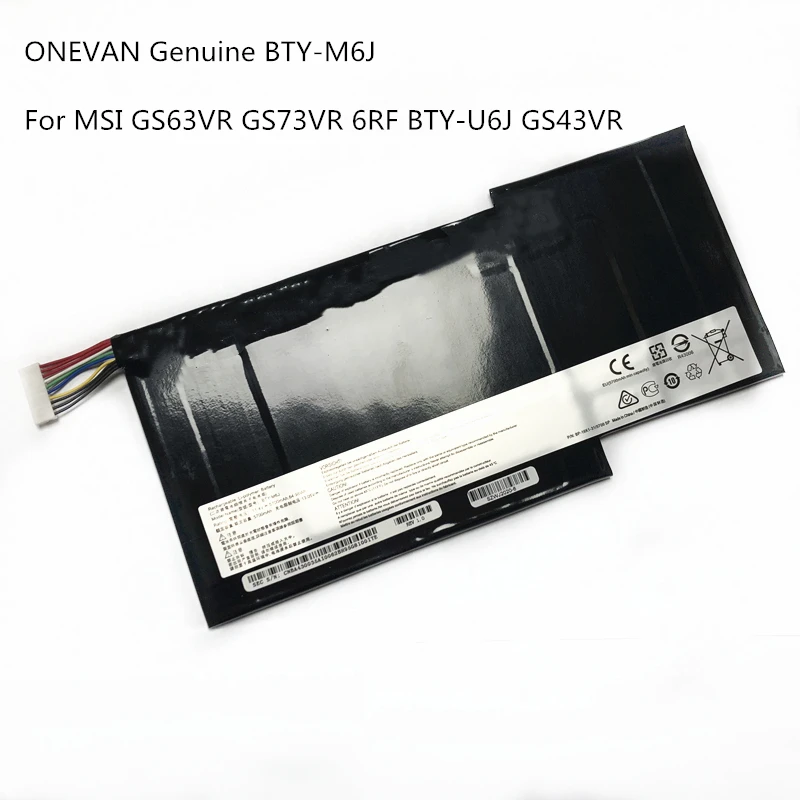 

Новая аккумуляторная батарея для ноутбука MSI GS63 GS63VR GS73 GS73VR 6RF-001US