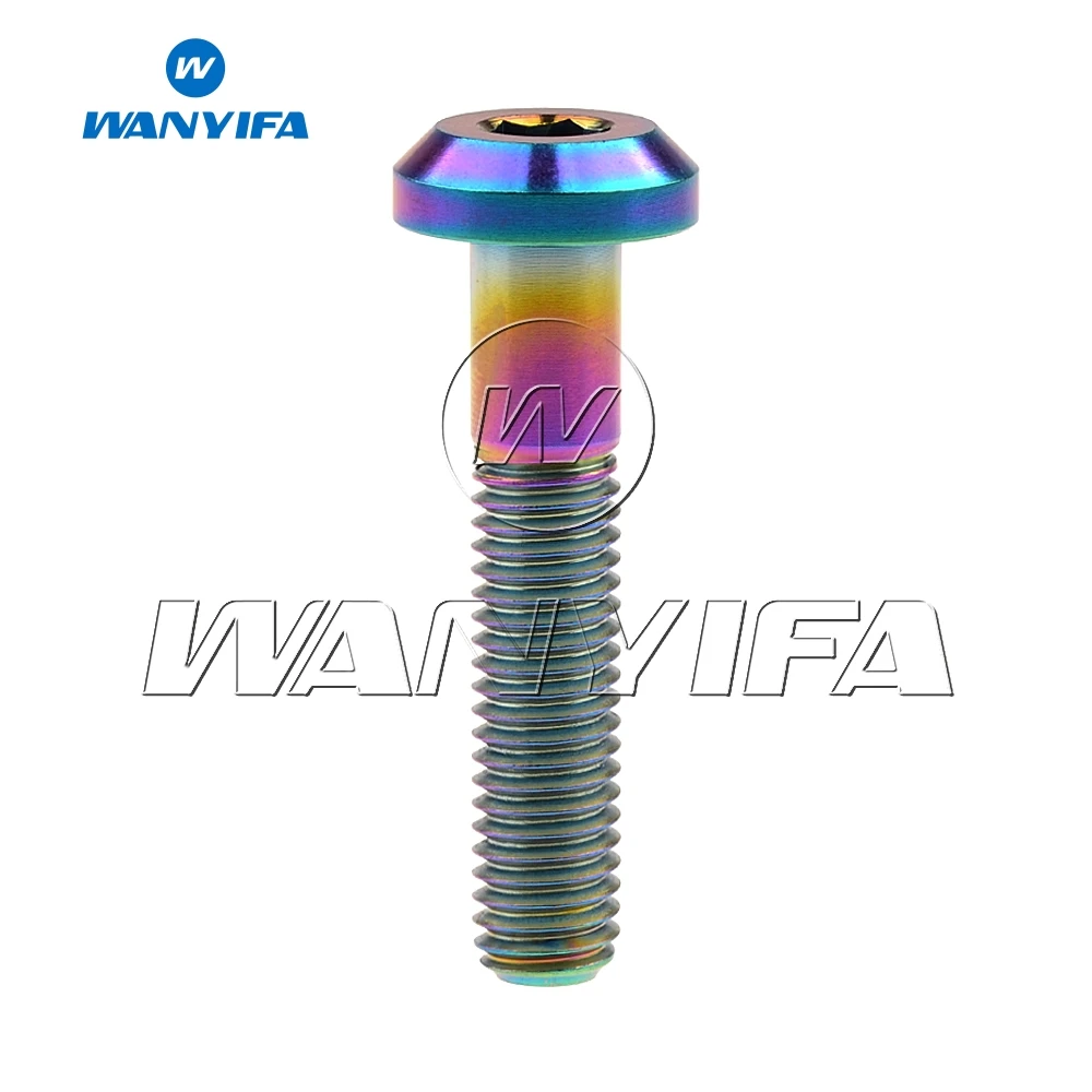 Титановый &quotWanyifa&quot Ti Болт M8 x 15 20 25 30 35 40 мм шестигранный ключ головкой для уход за