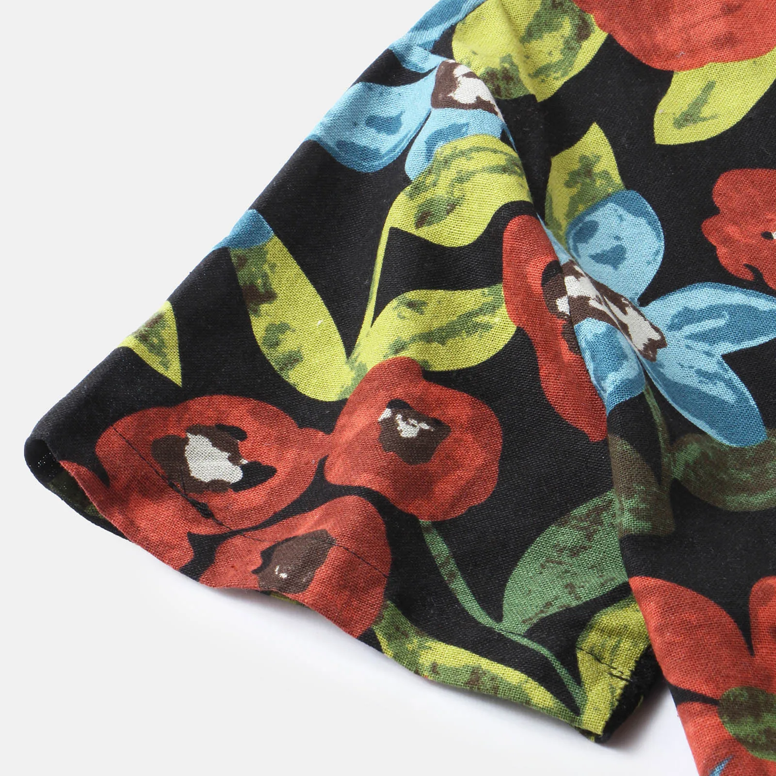 

Men's Hawaii Shirts Beach Floral Print Short Sleeve Summer Casual Shirt Men Breathable Streetwear Chemise Homme Hip Hop Shirt