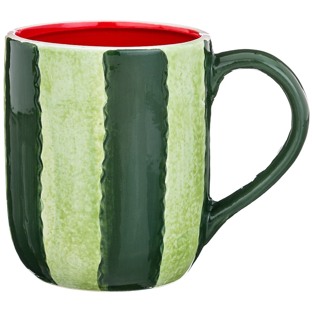 Mug collection Juicy Watermelon 12.6 * 8.6 10.4 cm 400 ml. Without packaging Kitchen supplies Mugs Drinkware Dining Bar Home Garden Tableware For tea