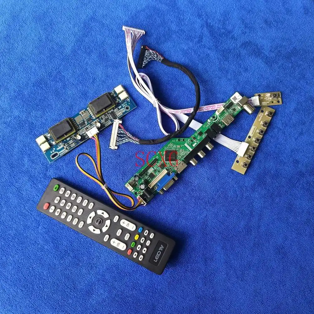 

30 контактов LVDS 1280*1024 4-CCFL подходит для M170E1/M170E2/M170E3/M170E4/M170E5 плата привода ЖК-экрана AV VGA USB HDMI-совместимый аналоговый комплект