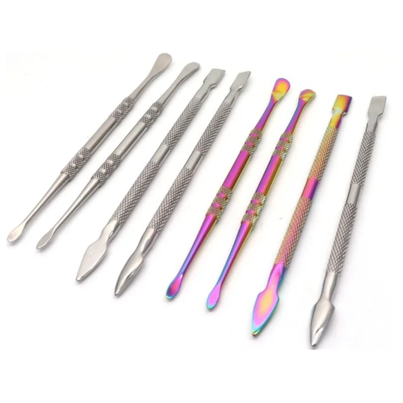 Толкатель для ногтей с двойной головкой из нержавеющей стали кутикулы